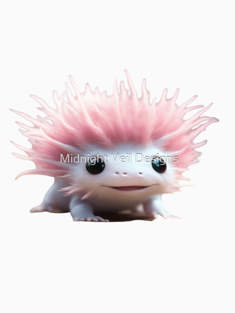 Cute Axolotl (Colour 2) by Midnight Veil Designs