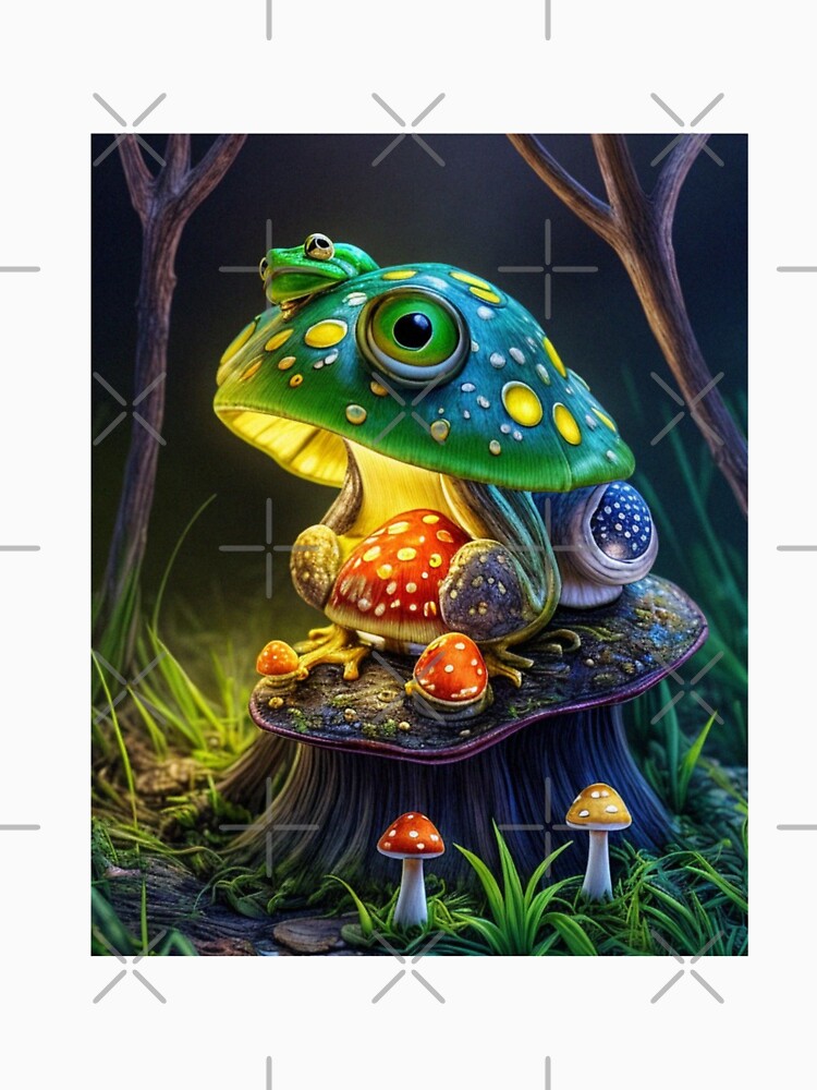 Copy of Frog on mushroom" cute  Frog pose by Obinne