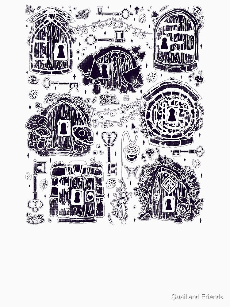 Fae Doors and Keys Wraith Pattern by Quail and Friends