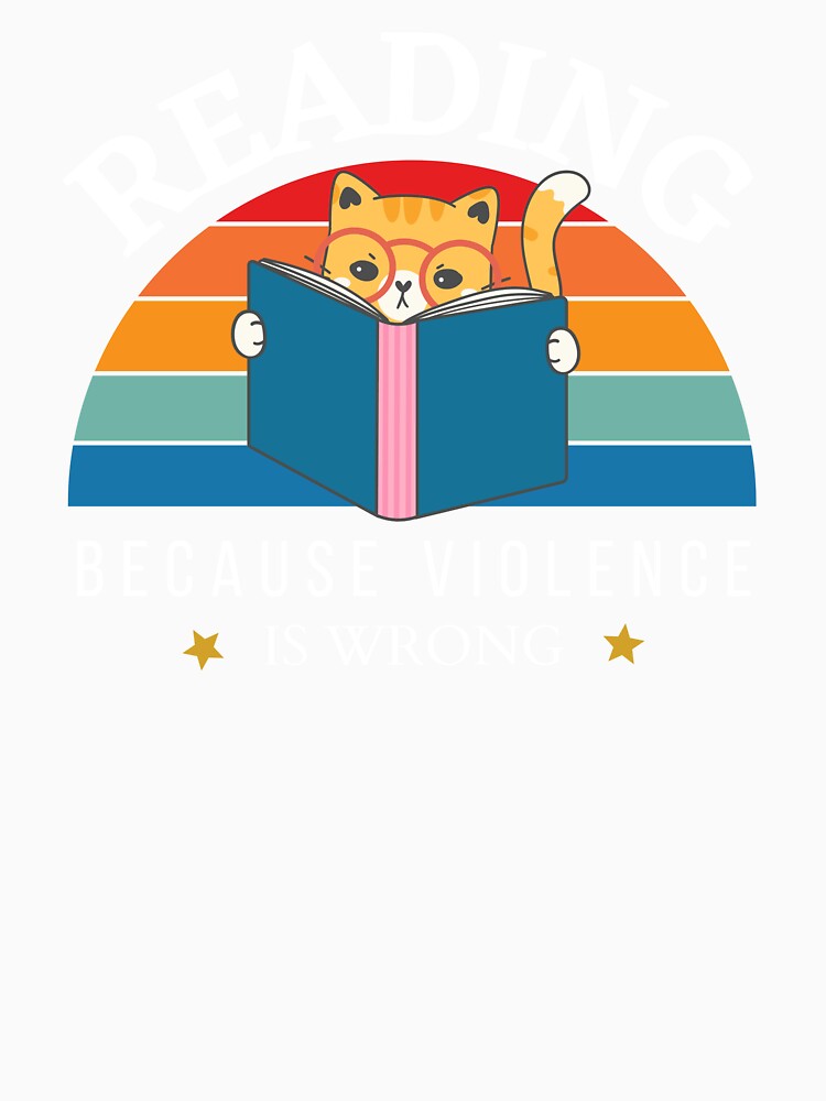 Reading Because Violence is Wrong - Antisocial Book Lover by ThreadlyAndCo