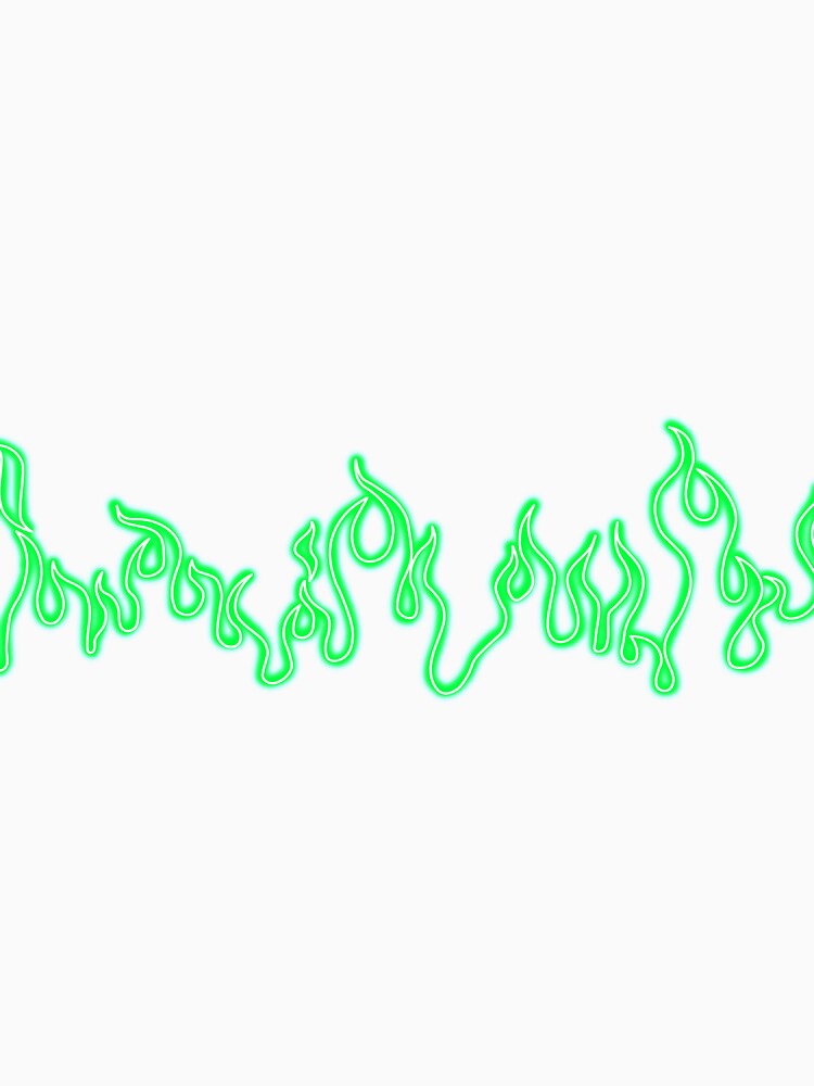Green Neon Flames by ThePinkVat
