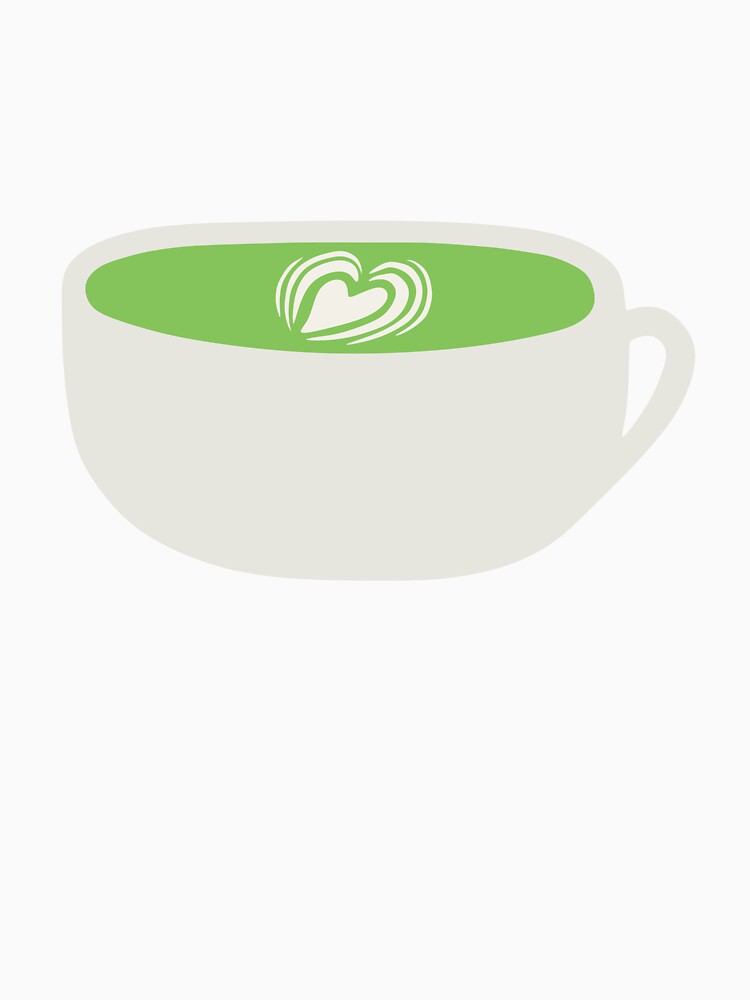 cup of matcha latte by sweetb3rry