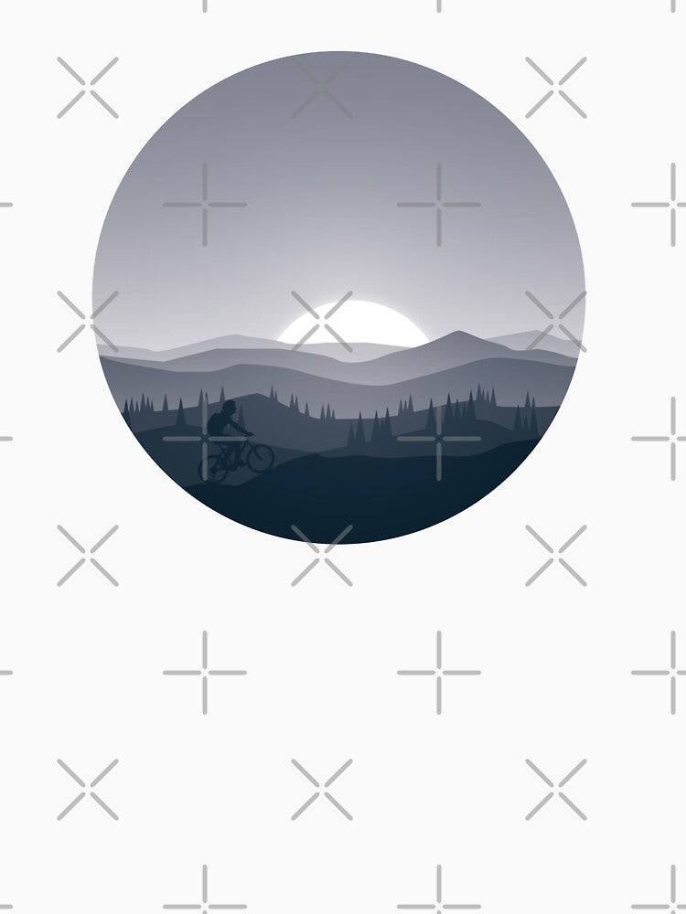 Mountains At Night Are Beautiful Biking by OnlyPrint20