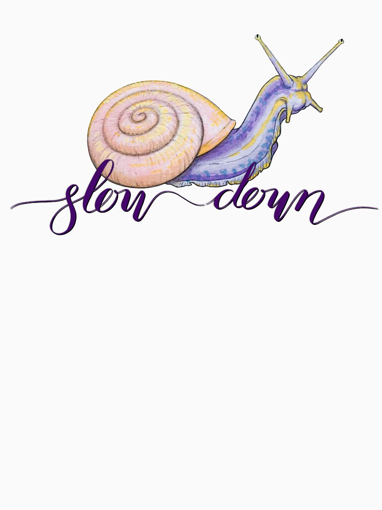 Slow living snail art by Moana Matron Designs