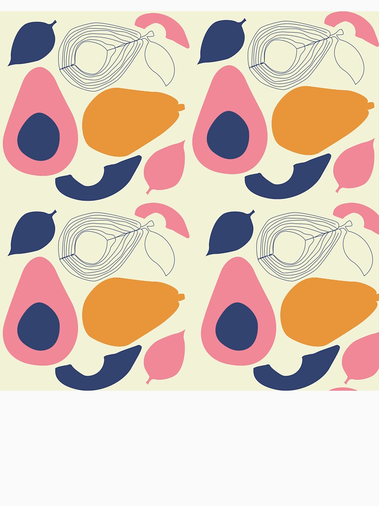 Mid Century Modern Retro Avocado Abstract Seamless Pattern by FMSeamlessArt