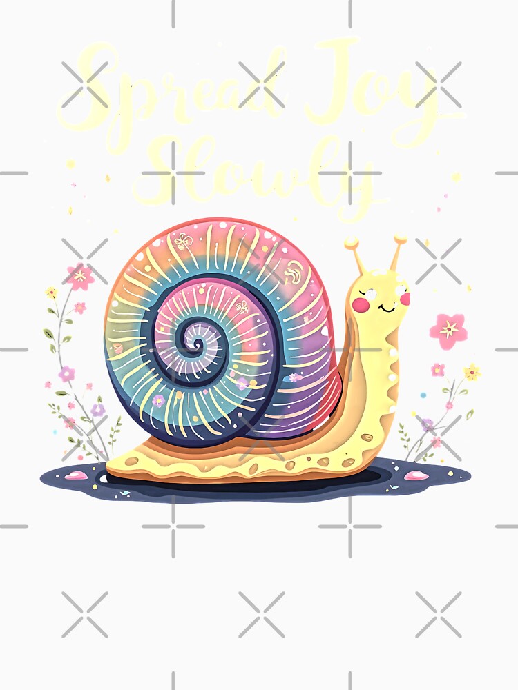 Spread Joy Slowly – Cute Snail by Taans-Creation