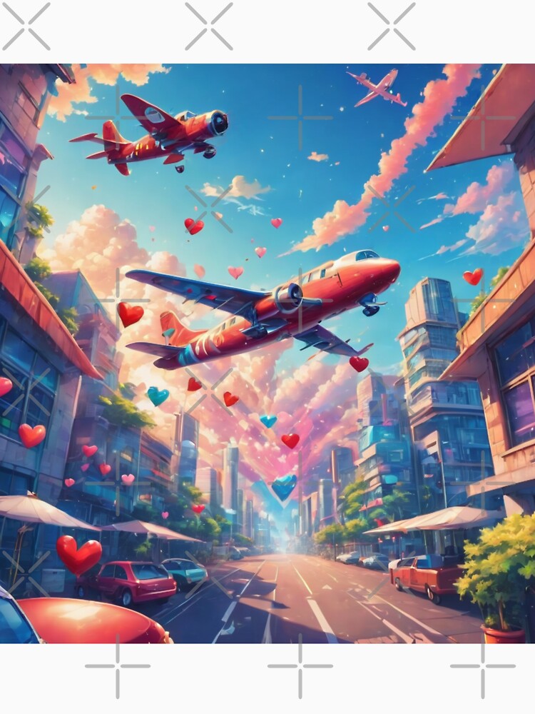 Airplane Love Heart by BotunPeony