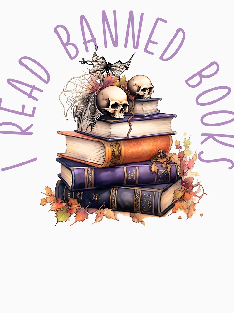 Halloween Book Aesthetic Banned Books Reader Book Lover Spooky Halloween Bookish by ShoniwDesigns