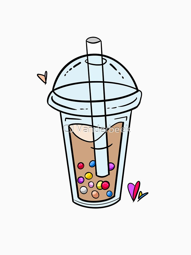 Pangender Pride Bubble Tea by CJ Vanderbeek
