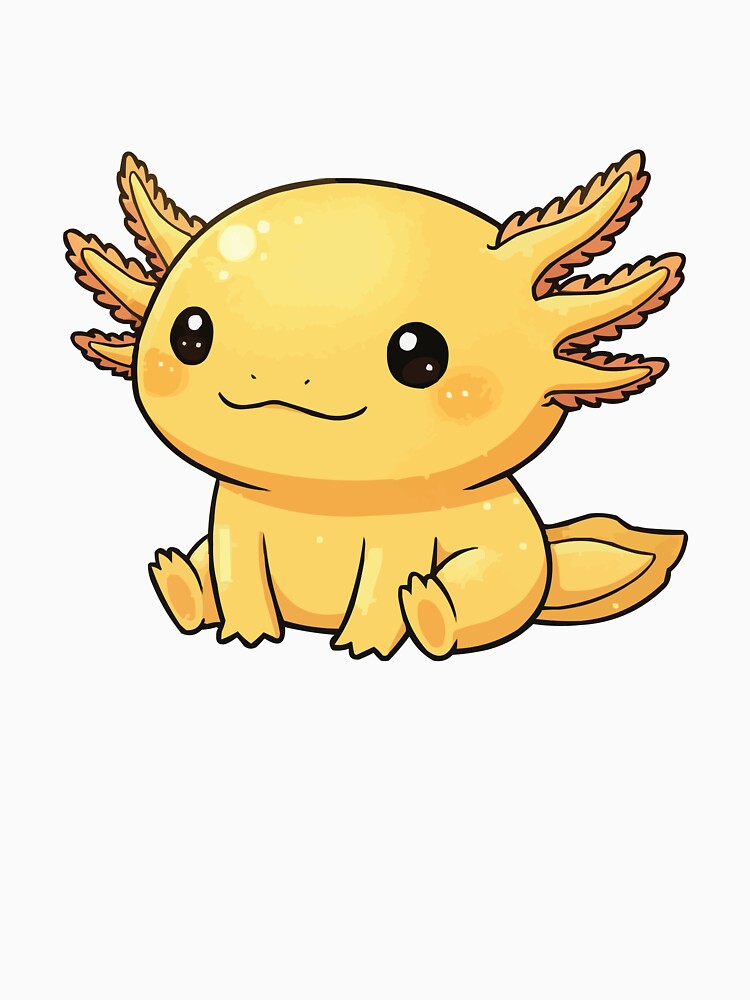 Golden Glow – Rare Golden Axolotl Aesthetic by Petzzz
