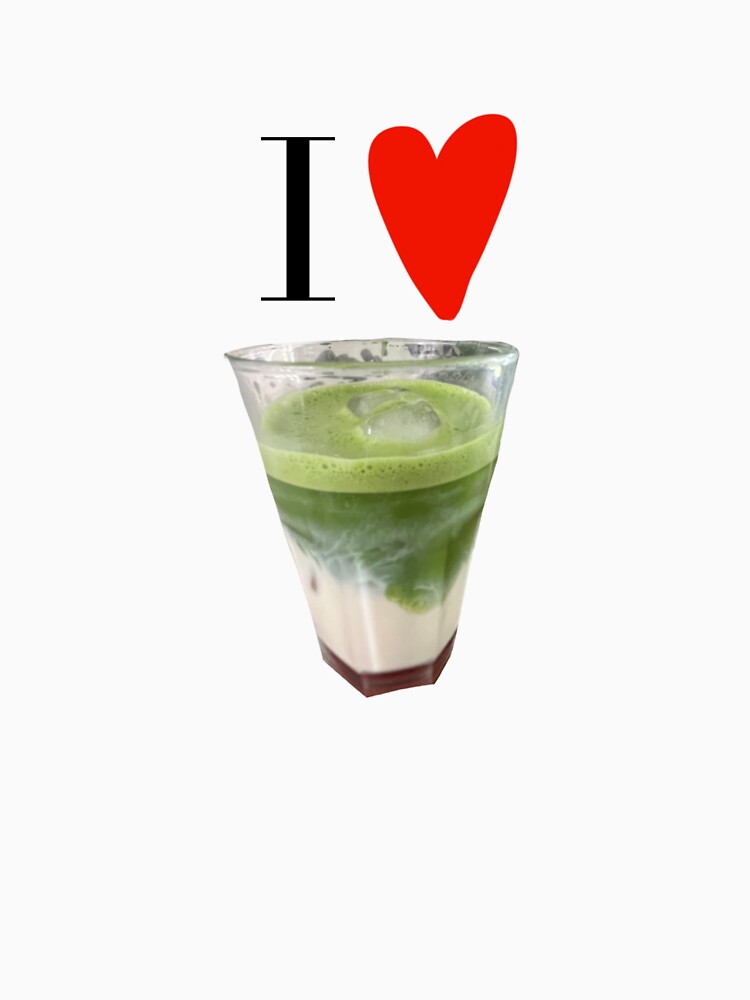 Aesthetic I Heart Matcha Design by lucyjohnsn
