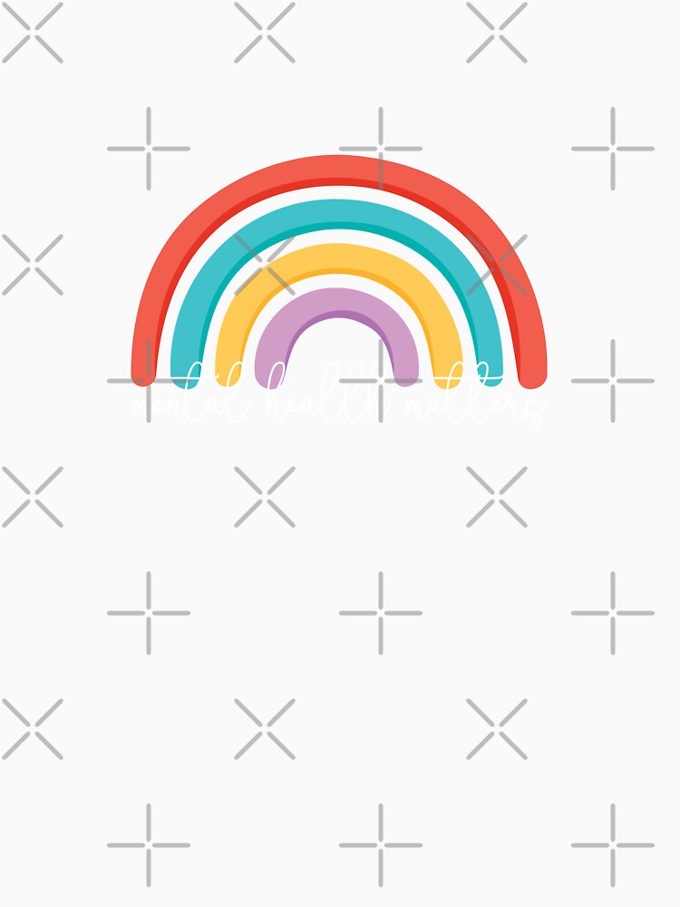 Mental health matters rainbow by Mindy Bubble