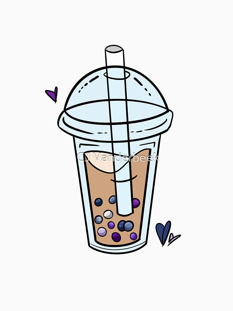 Butch Lesbian Pride Bubble Tea by CJ Vanderbeek
