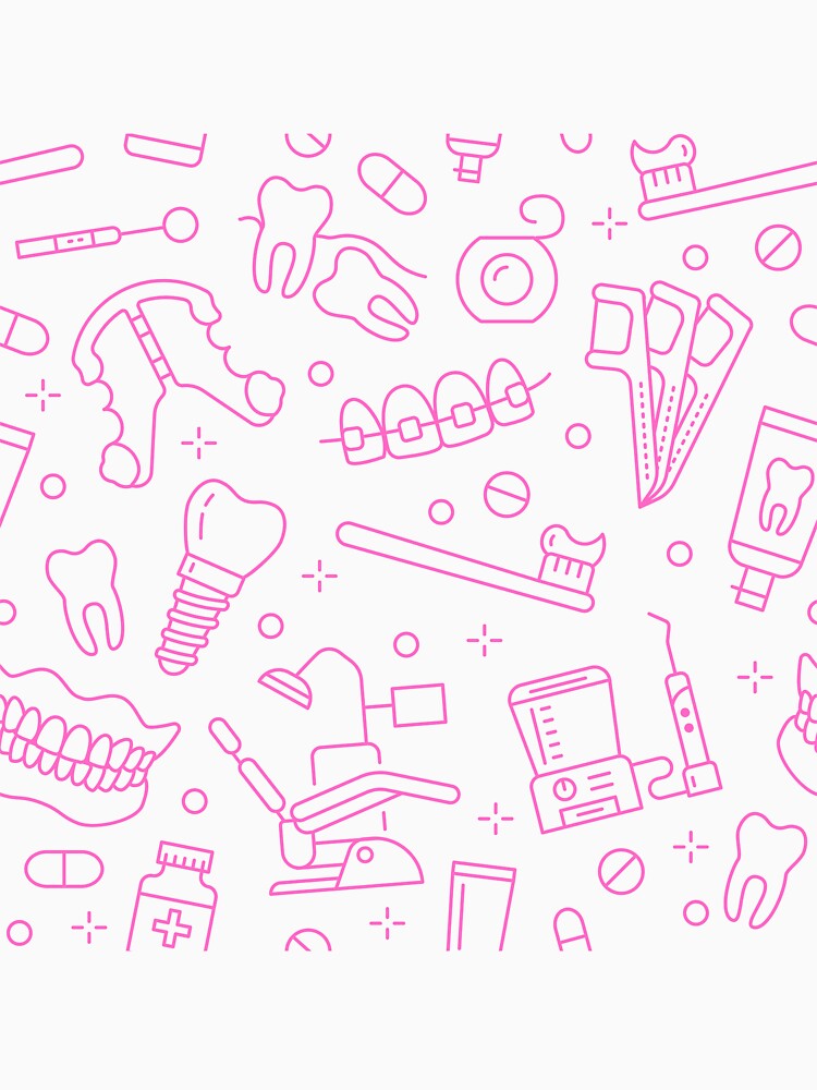 Dental pink pattern for dentistry lovers by DentalBabe