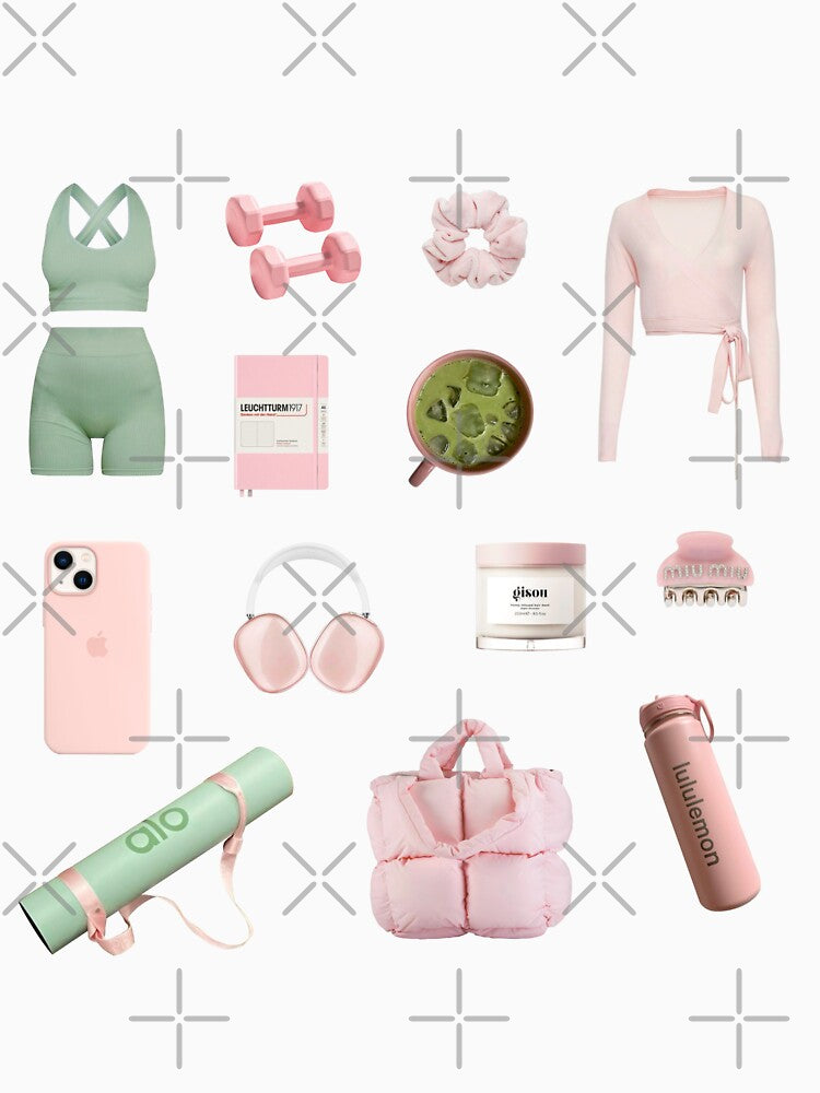 pink pilates princess set by delicate-pov