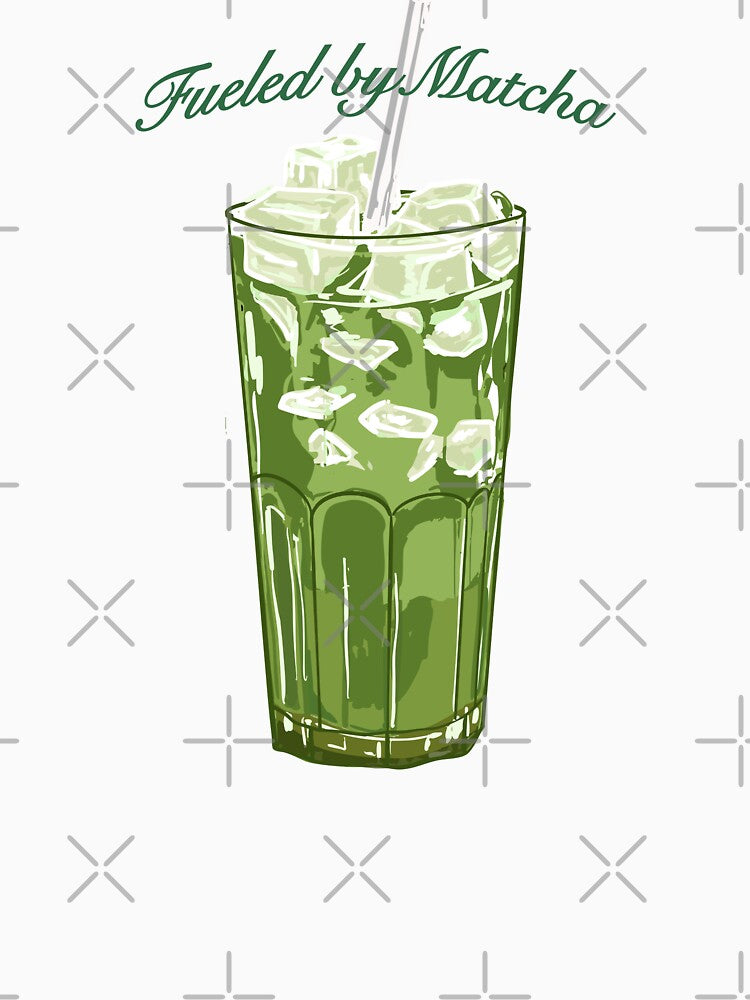 Fueled by Matcha – Vintage Green Tea Illustration by MaiZephyr