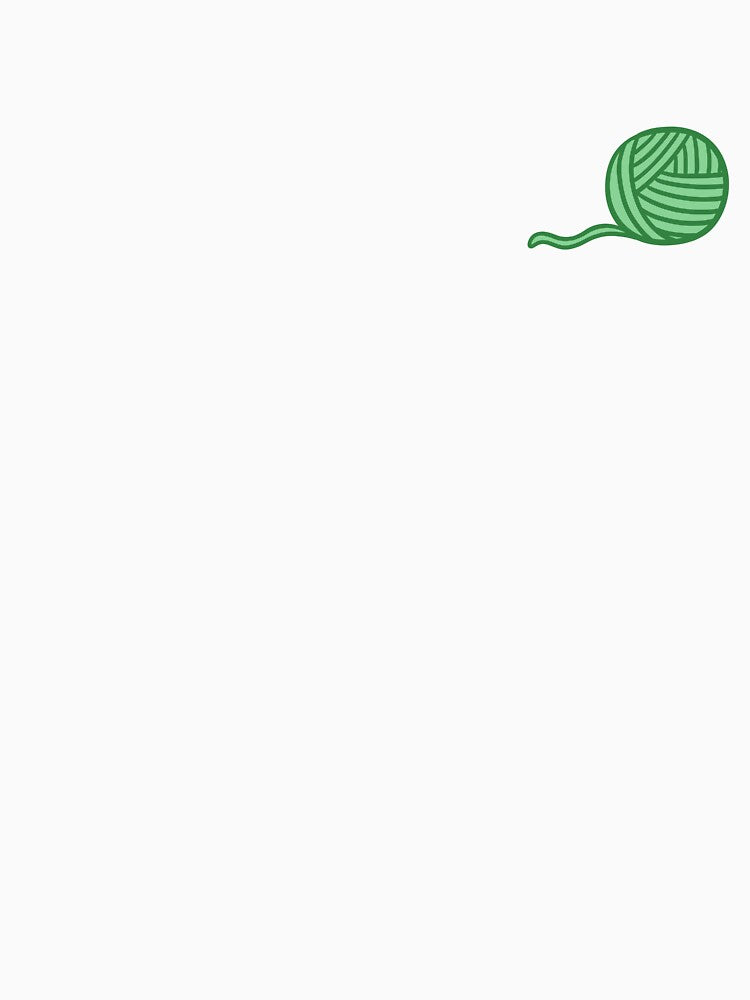 Cute Green Yarn Ball Illustration by ubborn