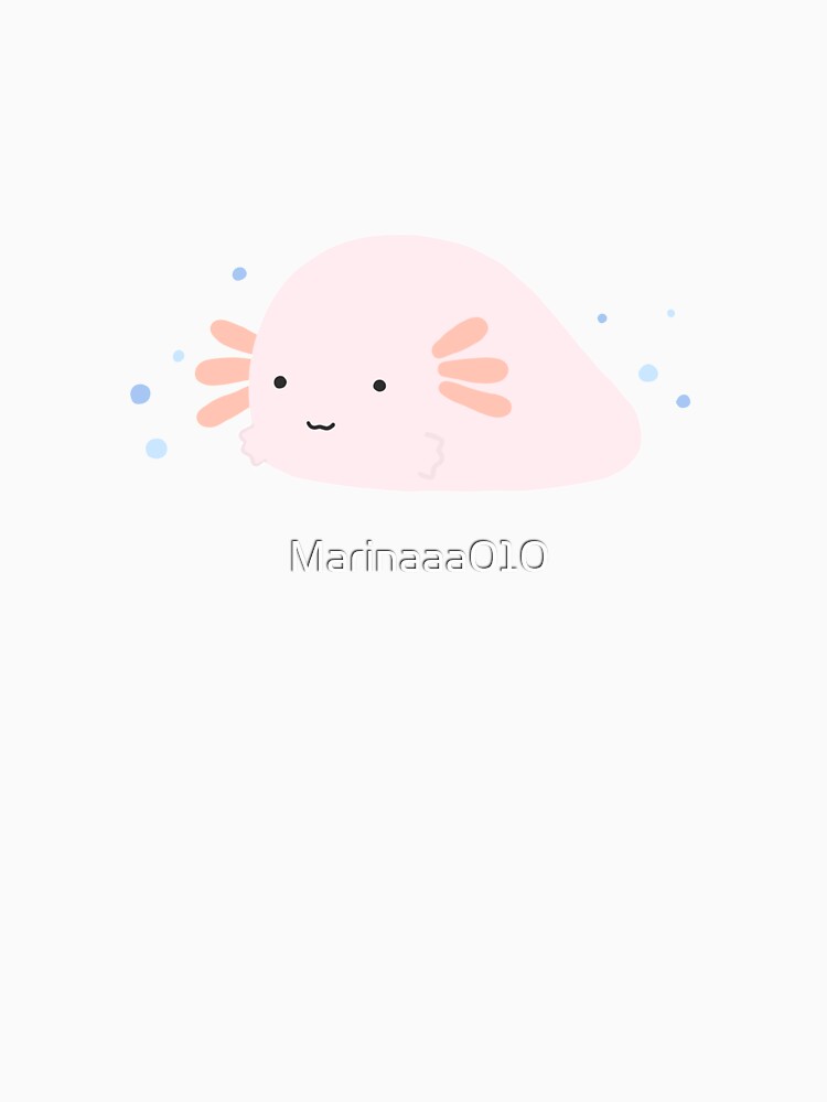 Kawaii Axolotl Mochi Anime Manga Animal Japanese by Marinaaa010