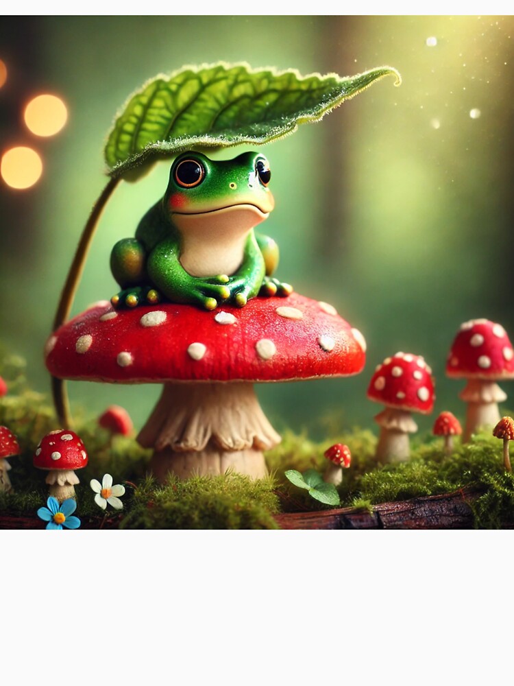 Cute Frog on Leaf by The Store