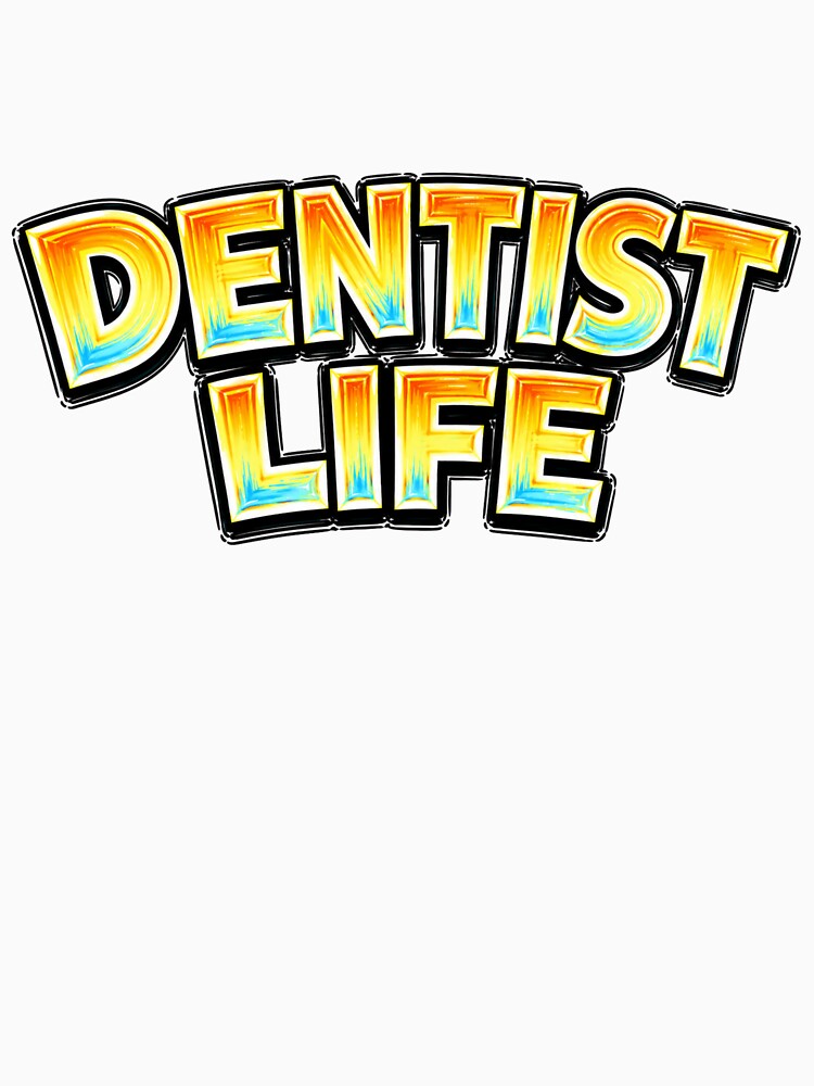 DENTIST LIFE – hand drawn childlike typography by Mac Sketches