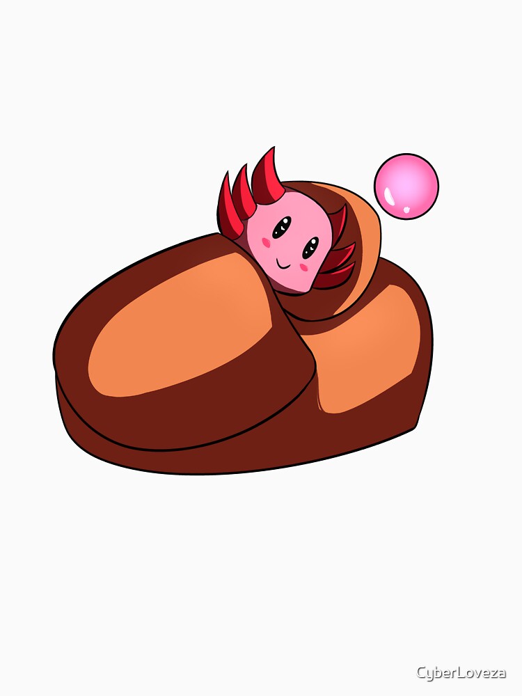 Sleepy Axolotl In Little Bed by CyberLoveza
