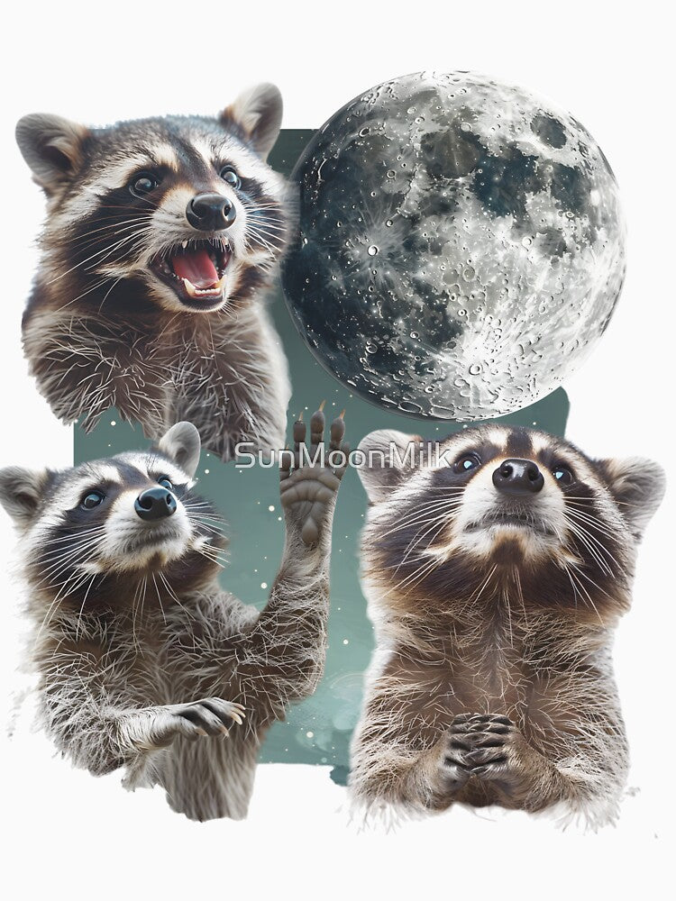 Vintage raccoon retro by SunMoonMilk