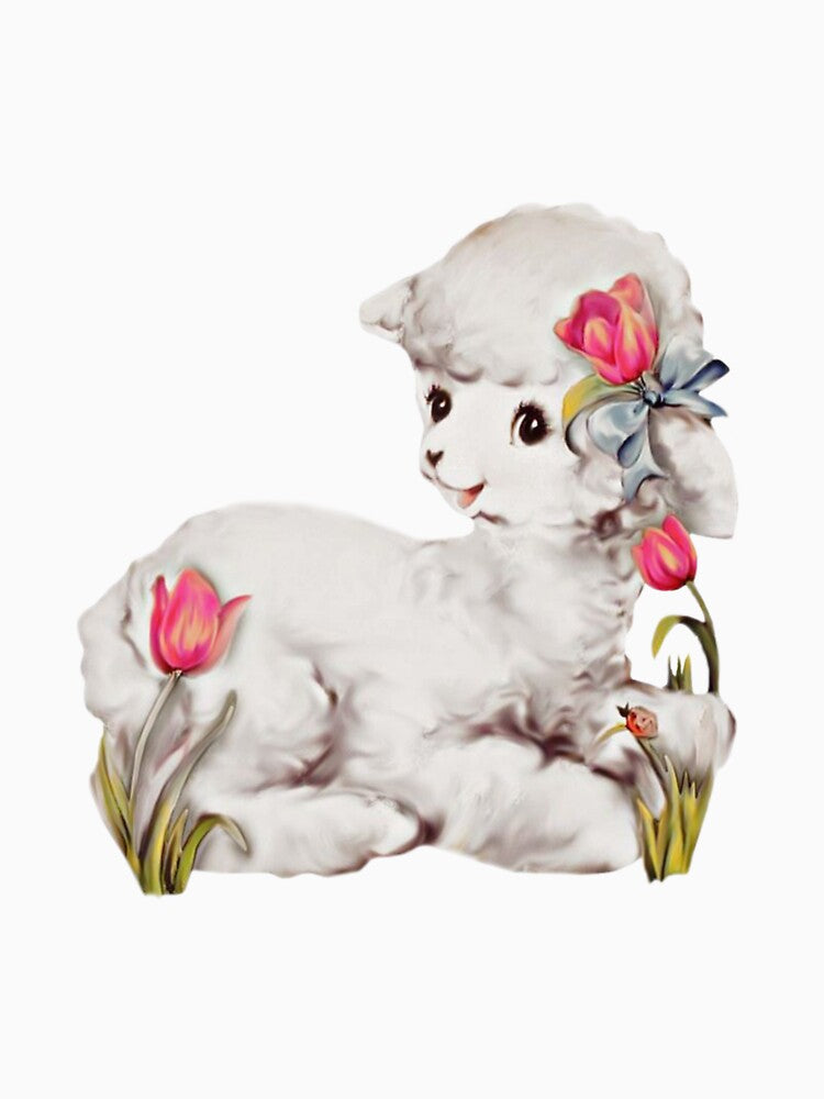 Vintage coquette sheep by Pixiedrop