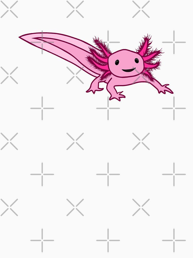 Pink Axolotl by ashstash