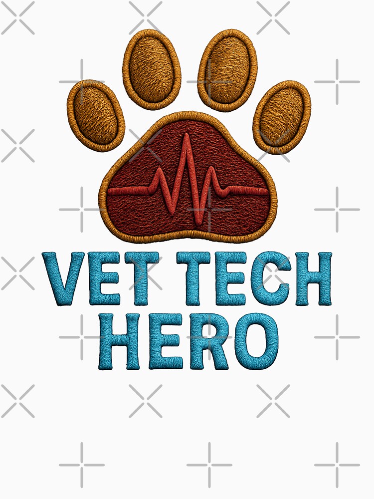 Vet Tech Hero – Paw & Pulse Icon Sticker by TONSNAP