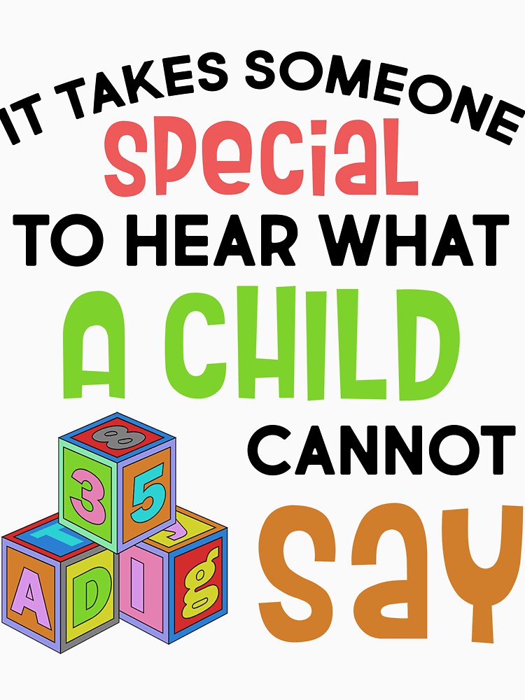 Hear A Child Cannot Say Speech Language Pathologist Gifts For Women Men, Speech Pathology Week Appreciation Gifts For Speech Therapist, SLPA by medroc