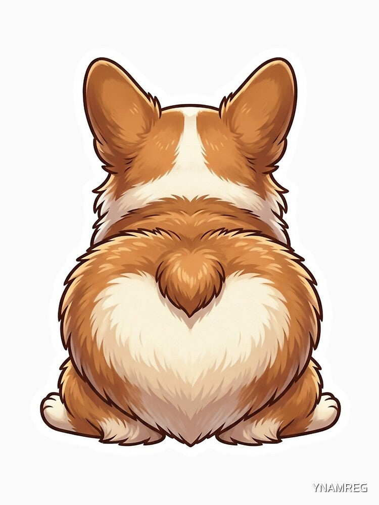 Corgi Butt Heart Shape by YNAMREG
