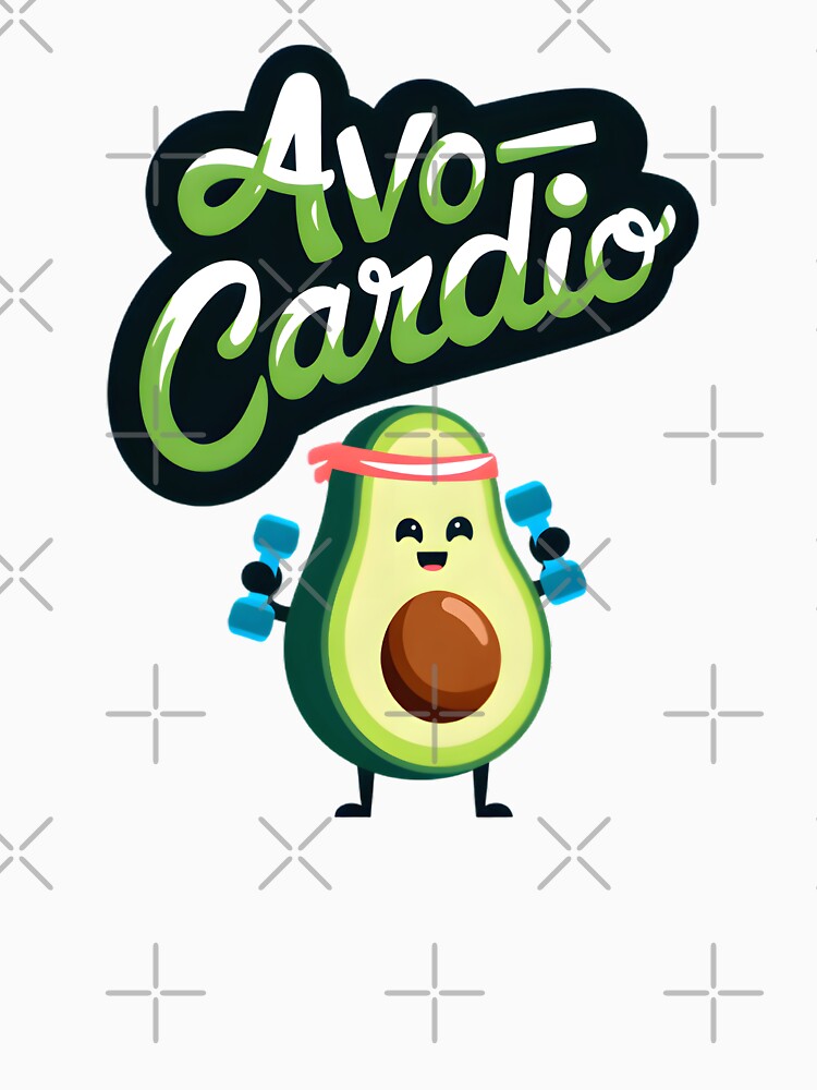 Avo-Cardio Funny Avocado Fitness Gym Workout Pun by ViktoonShirts