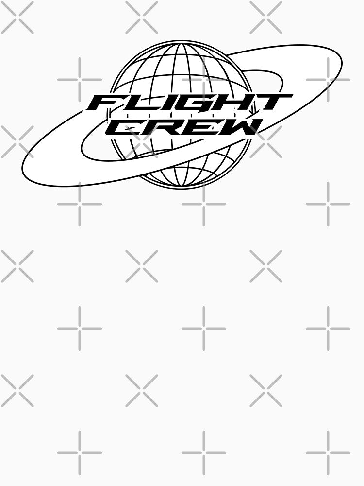Flight Crew Pilot Captain First Officer Cabin Crew Flight Attendant planet design by AviationArtists