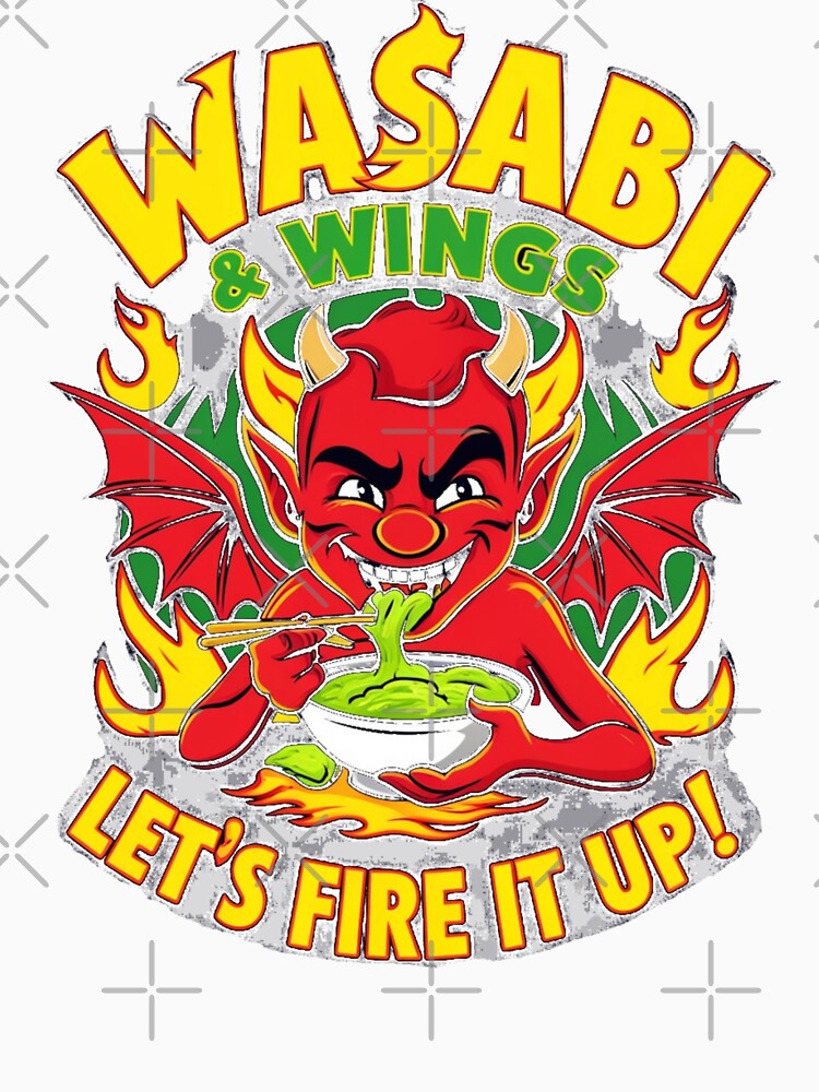 Wasabi & Wings Imp – Spicy and Fiery Fun Graphic Tee by Kashear
