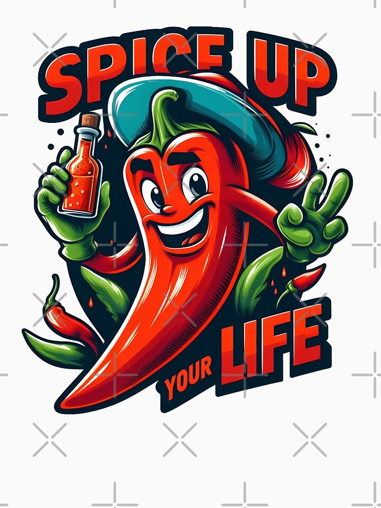 Spicy Chili Pepper Cartoon Character Motivational Design by LunaPixelStudio