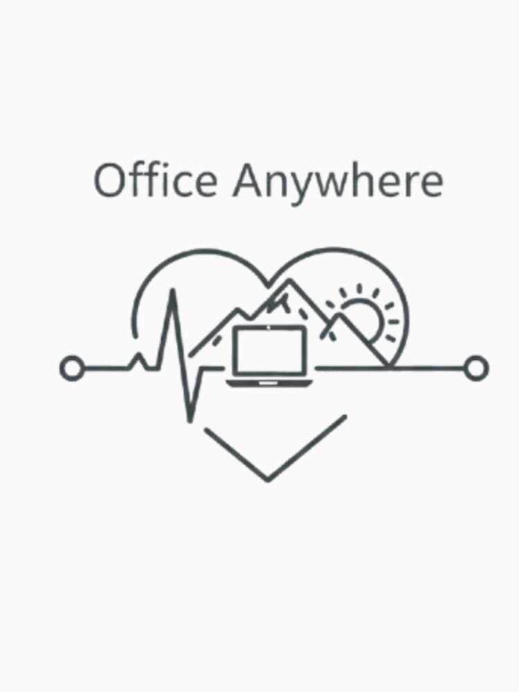 Office Anywhere - Minimalist Digital Nomad Life Quote by zakman02