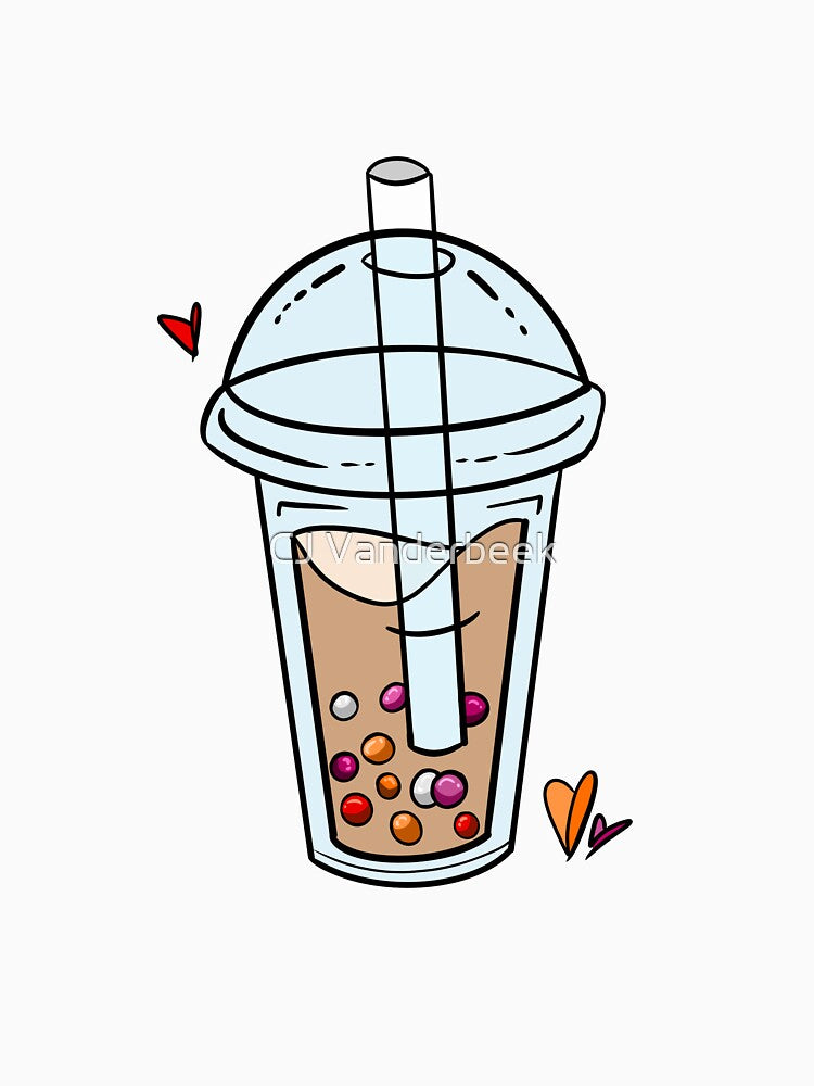 Lesbian Pride Bubble Tea by CJ Vanderbeek