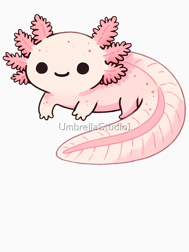 Cherry Blossom Axolotl by UmbrellaStudio1