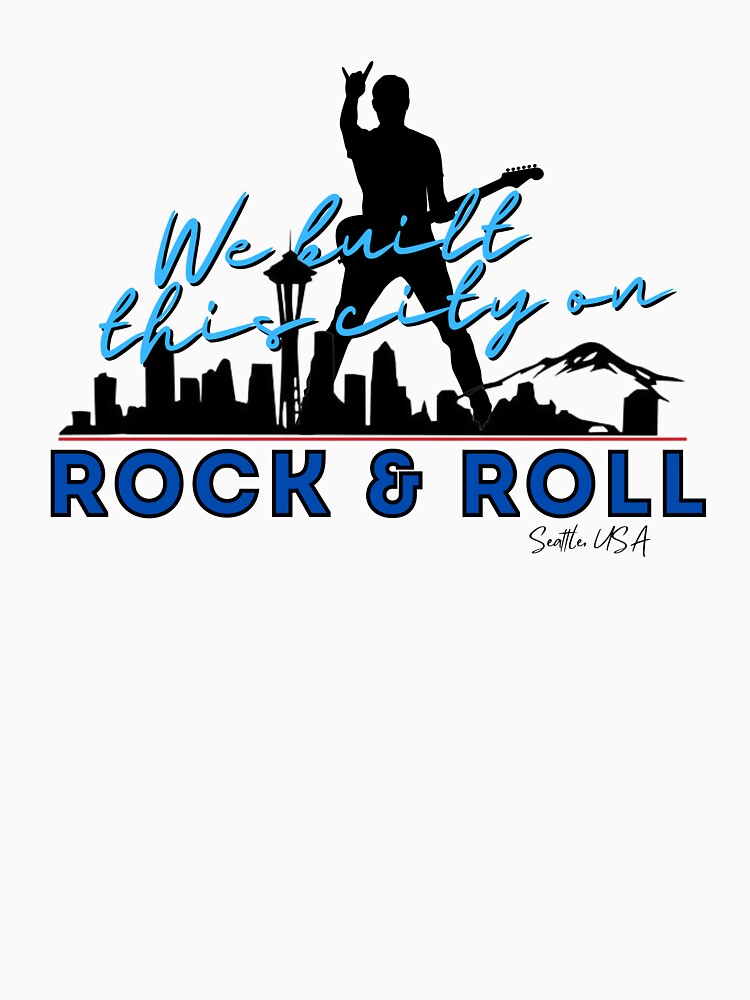 We Built this City - Seattle, Blue by Mean-Musician
