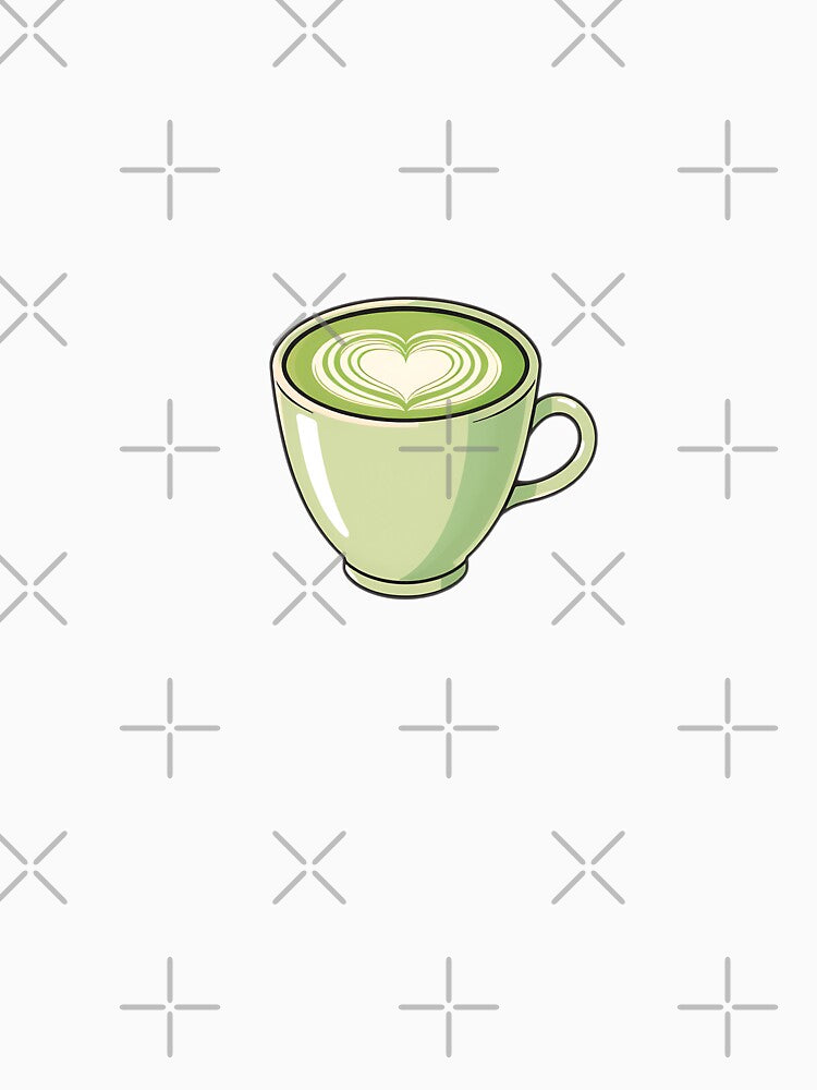 Matcha Latte Heart Art by T-domain