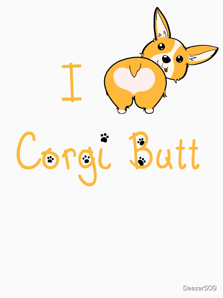 I Heart Corgi Butt by Nu Threads