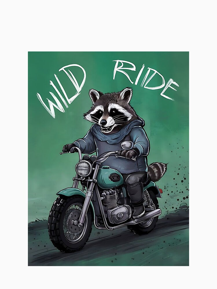 Rebel Raccoon Rider by DIUMERI