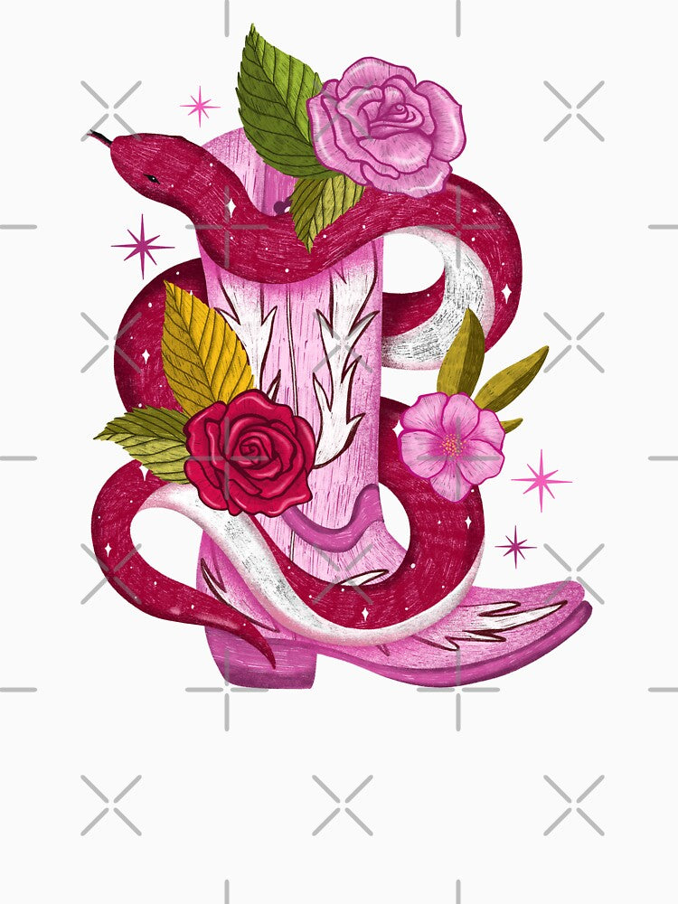 Snake in cowgirl boot by pinkyfish1010