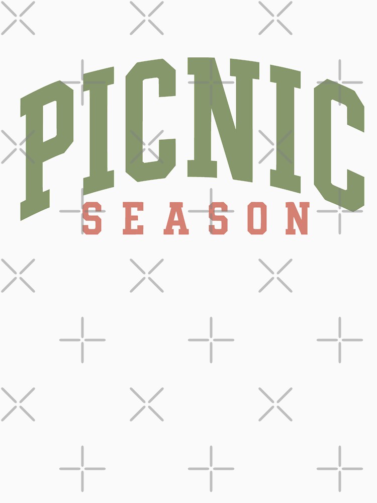 Picnic Season Retro Varsity Typography Green Spring Summer by JackCurtis1991