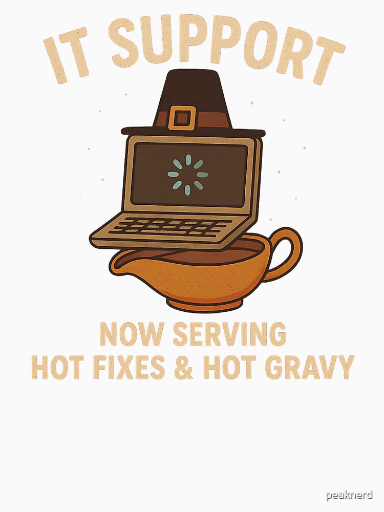 IT Support Now Serving Hot Fixes & Hot Gravy by peaknerd