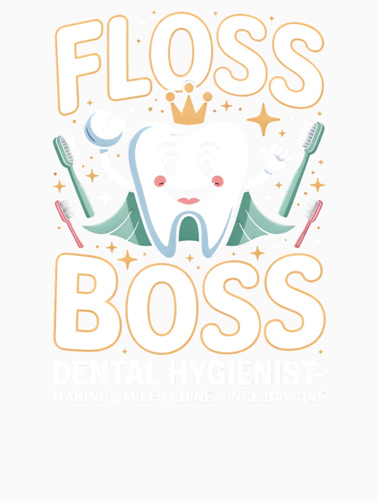 Floss Boss Dental Hygienist Making Smiles Shine Since Day One Shirt Funny Dental Gift Dental Hygienist Tee Dentist Office Shirt Her by CottonFirst