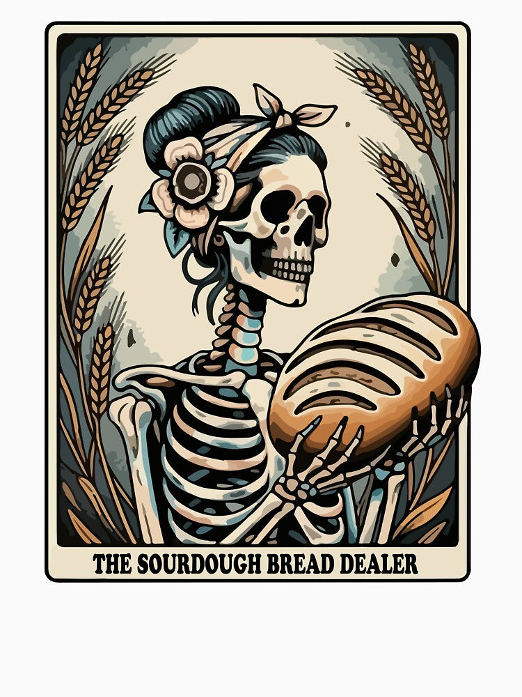 Sourdough Baker Tarot Card  Halloween Funny Homemaker Starter by MotivaChic
