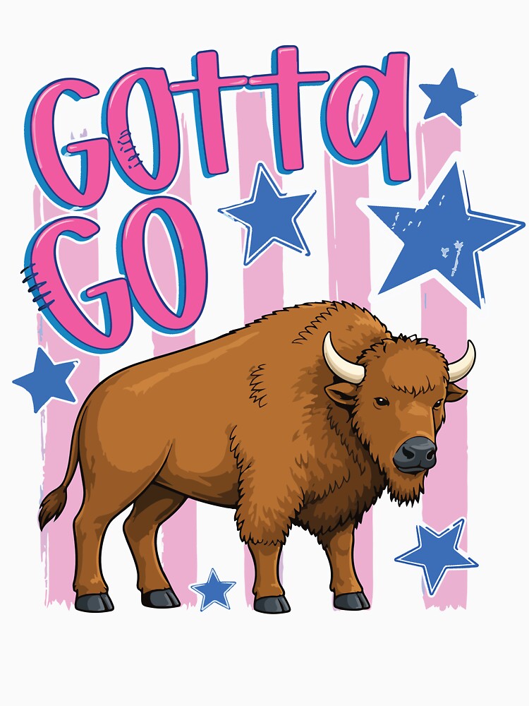 Gotta Go Buffalo Funny Western Cowgirl Shirt Girly Western Aesthetic Bison Graphic by kiralynstration