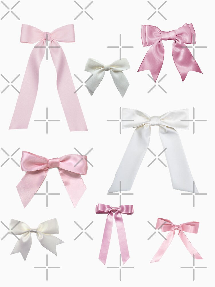 Pink and White Bows by verycoolandnice