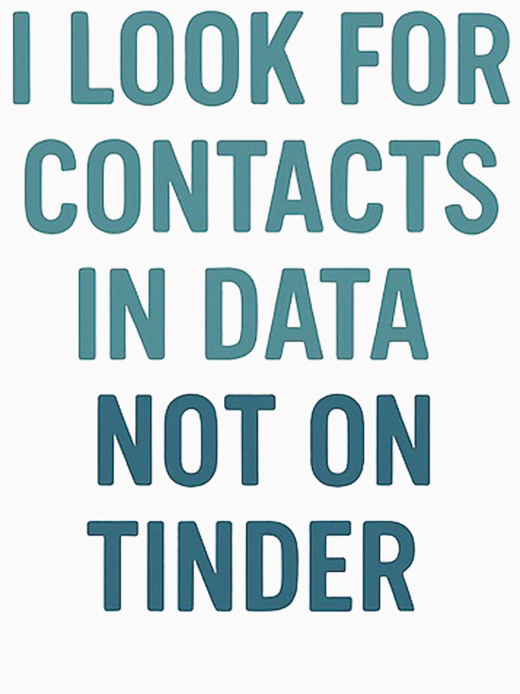 I Look For Contacts In Data Not On Tinder by Virelo